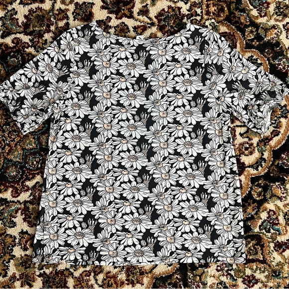New Northwest Daisy Gathered Sleeve Top M - Picture 5 of 10